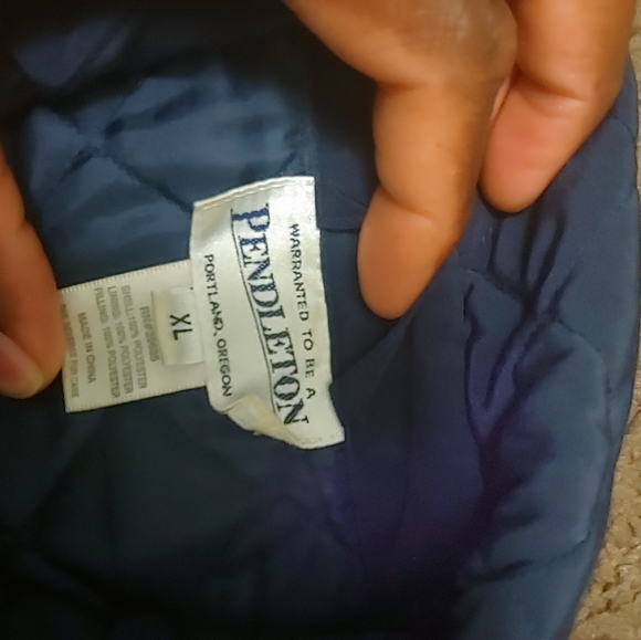 Blue Pendleton women's Quilted Jacket size xl - Picture 4 of 4